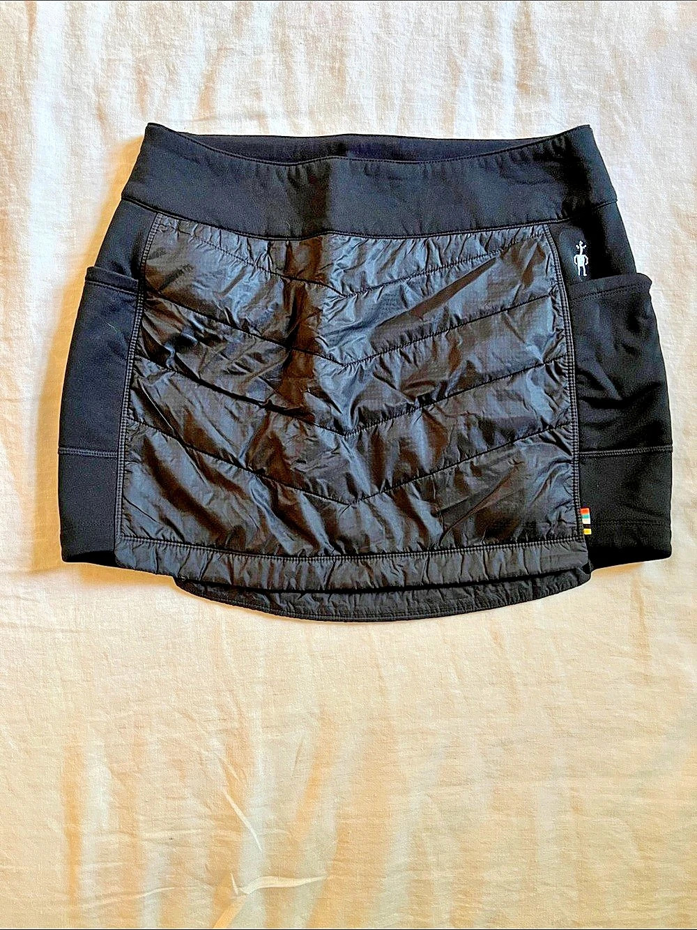 Smartwool Smartloft Skirt Quilted Athletic Mini Black Medium